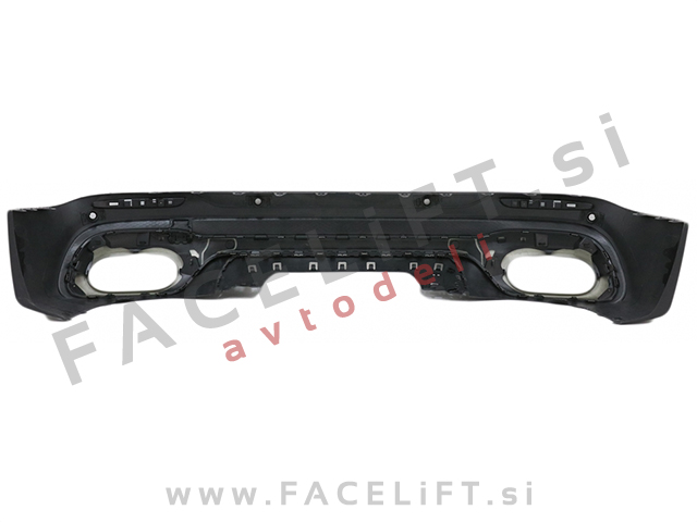 Difuzor z nastavki za izpuh črni GLB 45 S izgled Mercedes GLB X247 AMG Line 19-
