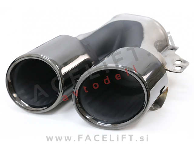 Difuzor z nastavki za izpuh črni GLB 45 S izgled Mercedes GLB X247 AMG Line 19-