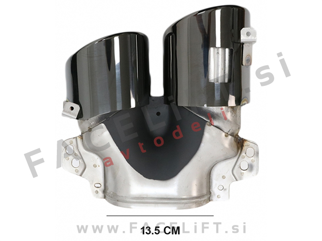 Difuzor z nastavki za izpuh črni GLB 45 S izgled Mercedes GLB X247 AMG Line 19-