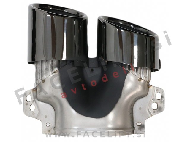 Difuzor z nastavki za izpuh črni GLB 45 S izgled Mercedes GLB X247 AMG Line 19-