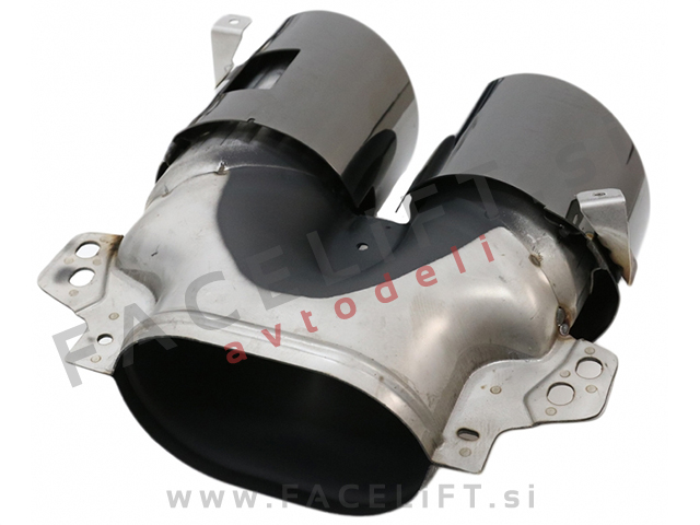 Difuzor z nastavki za izpuh črni GLB 45 S izgled Mercedes GLB X247 AMG Line 19-