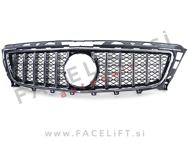 Maska črna kromirana sijaj Mercedes CLS C218 11-14