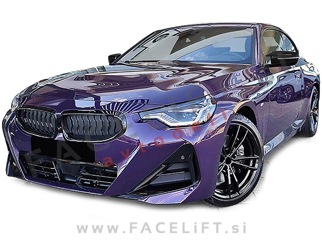 Pokrovi ogledal M izgled črni sijaj BMW 2 Coupe G42 21-