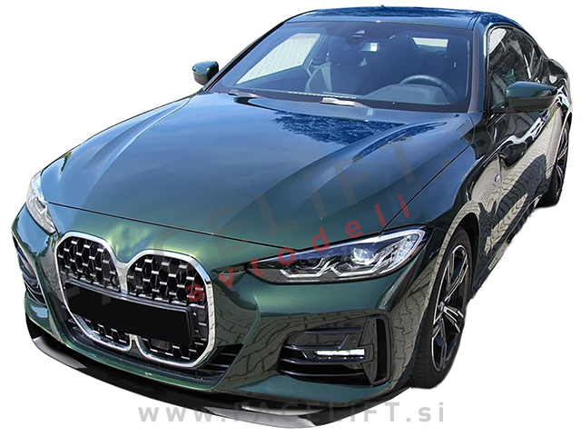 Podaljšek sprednjega odbijača črni sijaj BMW 4 G22 G23 M 20-