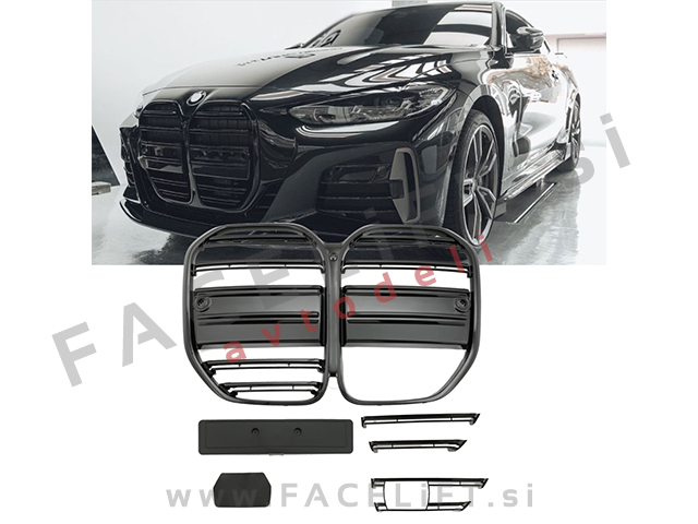 Ledvičke črne sijaj BMW 4 G22 G23 20- Ledvičke črne sijaj BMW 4 G22 G23 20-
