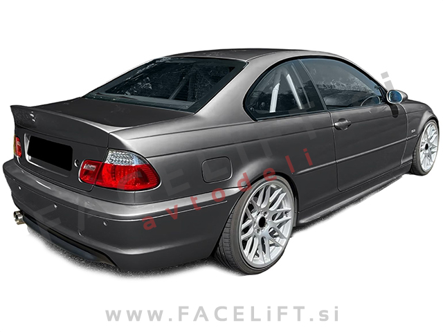 Spojler za prtljažnik črni sijaj BMW 3 Coupe E46 99-06