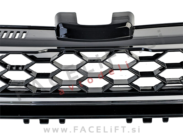 Maska črna kromirana sijaj VW Golf 7 12-17