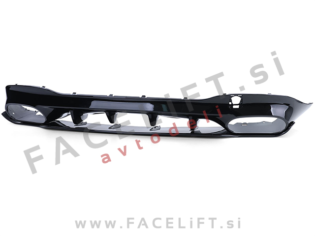 Difuzor z nastavki za izpuh krom Mercedes CLA C118 X118 AMG Line 19-