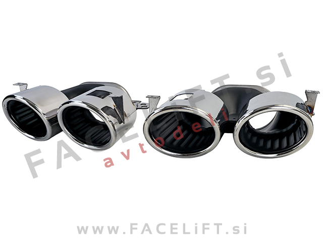 Difuzor z nastavki za izpuh krom Mercedes CLA C118 X118 AMG Line 19-