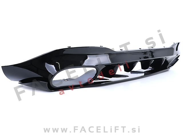 Difuzor z nastavki za izpuh krom Mercedes CLA C118 X118 AMG Line 19-