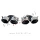 Difuzor z nastavki za izpuh krom Mercedes CLA C118 X118 AMG Line 19-