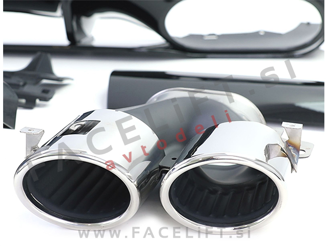 Difuzor z nastavki za izpuh krom Mercedes CLA C118 X118 AMG Line 19-