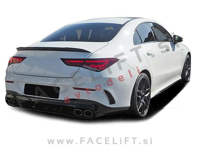 Difuzor z nastavki za izpuh krom Mercedes CLA C118 X118 AMG Line 19-