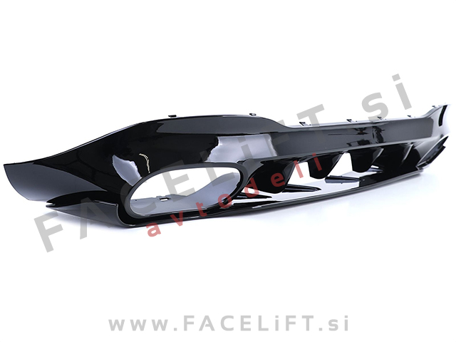 Difuzor z nastavki za izpuh črni Mercedes CLA C118 X118 AMG Line 19- Difuzor z nastavki za izpuh črni Mercedes CLA C118 X118 AMG Line 19-