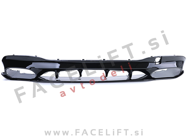 Difuzor z nastavki za izpuh črni Mercedes CLA C118 X118 AMG Line 19-