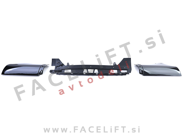 Difuzor z nastavki za izpuh črni Mercedes CLA C118 X118 AMG Line 19-