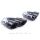 Difuzor z nastavki za izpuh črni Mercedes CLA C118 X118 AMG Line 19-