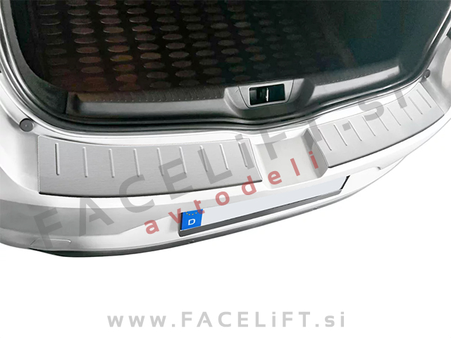 Zaščita zadnjega odbijača srebrna mat Renault Megane 4 Hatchback 16-24