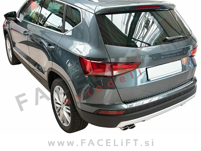 Zaščita zadnjega odbijača kromirana Seat Ateca 16- Zaščita zadnjega odbijača kromirana Seat Ateca 16-