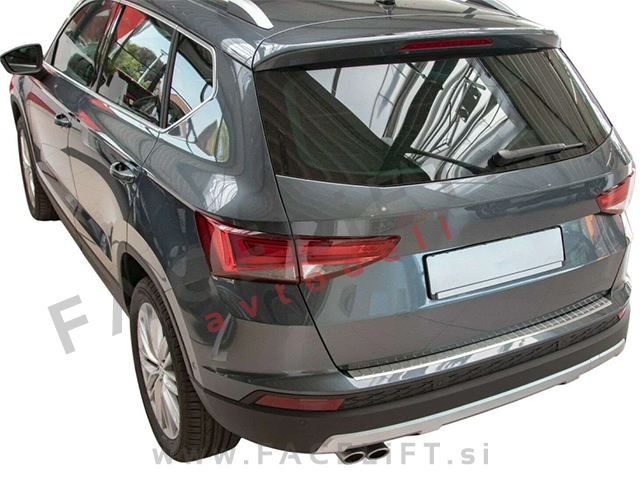 Zaščita zadnjega odbijača srebrna mat Seat Ateca 16-