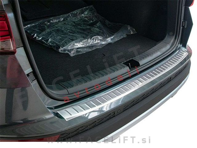 Zaščita zadnjega odbijača srebrna mat Seat Ateca 16-