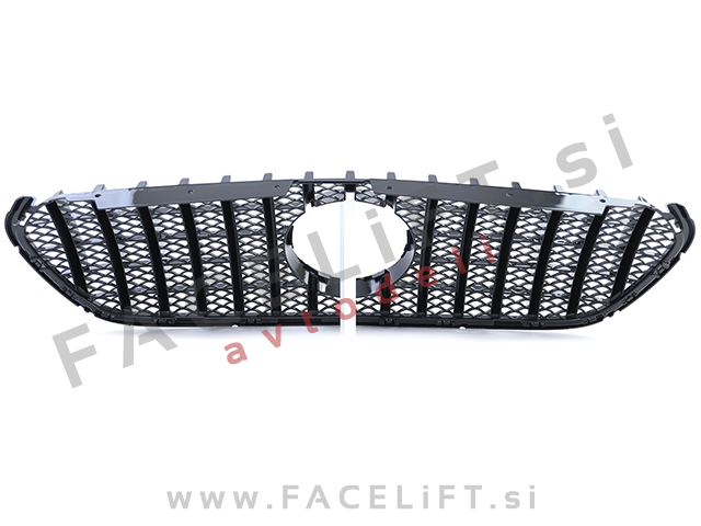 Maska črna kromirana sijaj Mercedes X W470 17-20