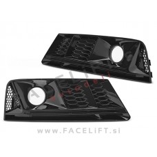 Mreže sprednjega odbijača črne sijaj Audi A4 B9 15-19