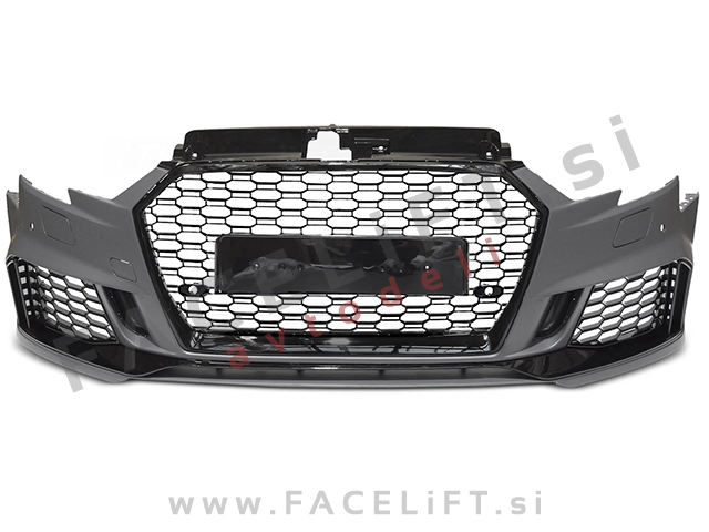 Sprednji odbijač z masko in podaljškom RS izgled PDC Audi A3 8V 16-20