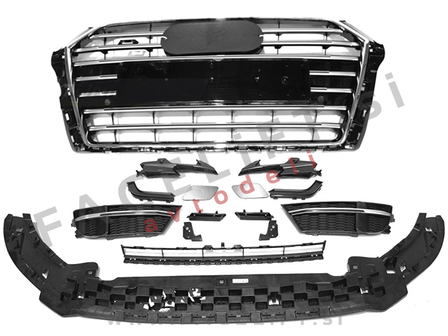 Sprednji odbijač z masko S line izgled PDC Audi A3 8V 16-20