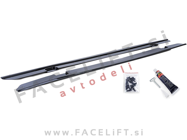 Podaljški pragov črni sijaj BMW 2 F22 F23 M-Pack 13-21