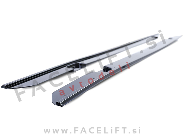 Podaljški pragov črni sijaj BMW 2 F22 F23 M-Pack 13-21