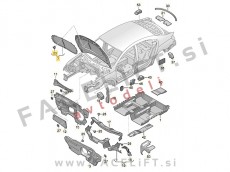 Izolacija pokrova motorja VW Passat CC 08-12