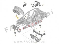 Izolacija pokrova motorja Audi Q3 8U 11-18 Izolacija pokrova motorja Audi Q3 8U 11-18