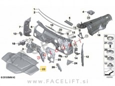 Izolacija pokrova motorja BMW X4 G02 18-