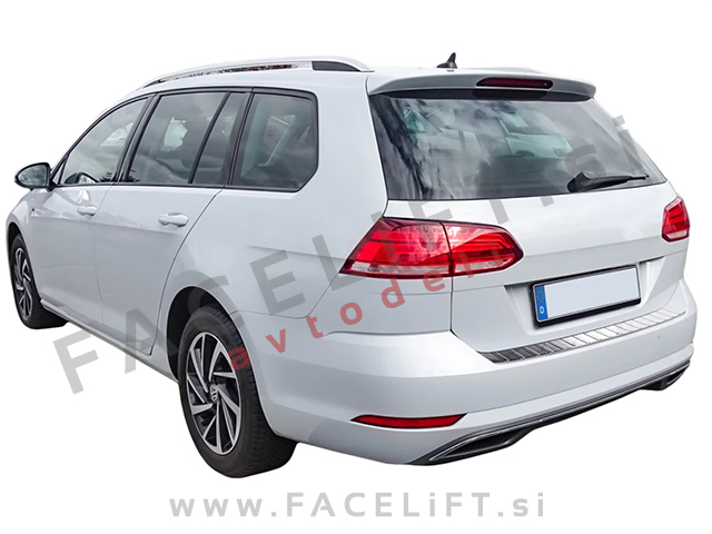 Zaščita zadnjega odbijača kromirana VW Golf 7.5 Karavan 17-20