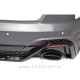 Zadnji odbijač z nastavki za izpuh črni sijaj Audi A4 B9 Limuzina 19-24
