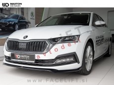 Podaljšek sprednjega odbijača črni sijaj V.2 Škoda Octavia 19-24