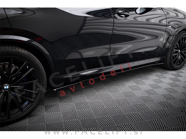 Podaljški pragov črni sijaj BMW X5 G05 M-Pack 18-23
