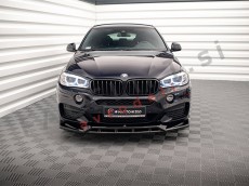 Podaljšek sprednjega odbijača črni sijaj V.3 BMW X6 F16 M-Pack 14-19