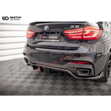Podaljšek zadnjega odbijača črni sijaj BMW X6 F16 M-Pack 14-19