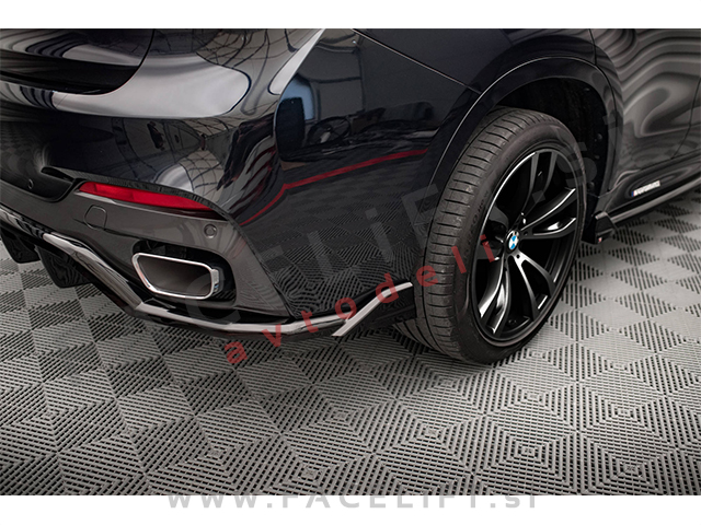 Podaljšek zadnjega odbijača črni sijaj BMW X6 F16 M-Pack 14-19