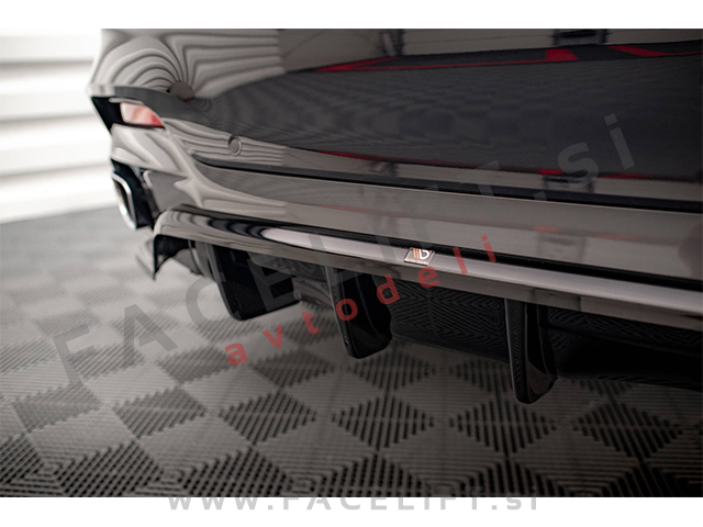 Podaljšek zadnjega odbijača črni sijaj BMW X6 F16 M-Pack 14-19