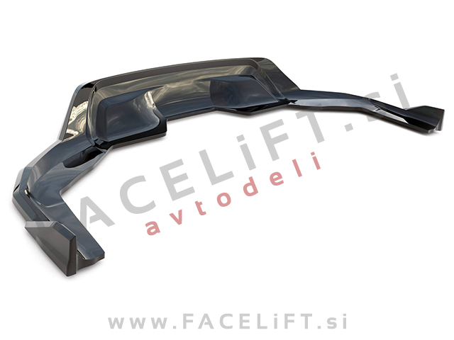 Podaljšek zadnjega odbijača črni sijaj BMW X6 F16 M-Pack 14-19