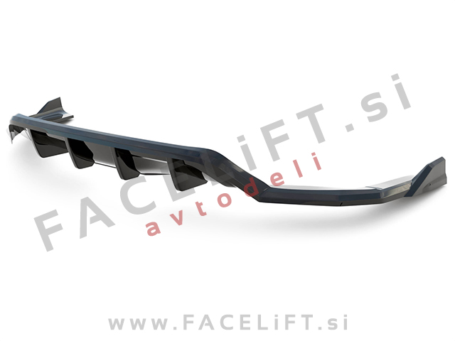 Podaljšek zadnjega odbijača črni sijaj BMW X6 F16 M-Pack 14-19