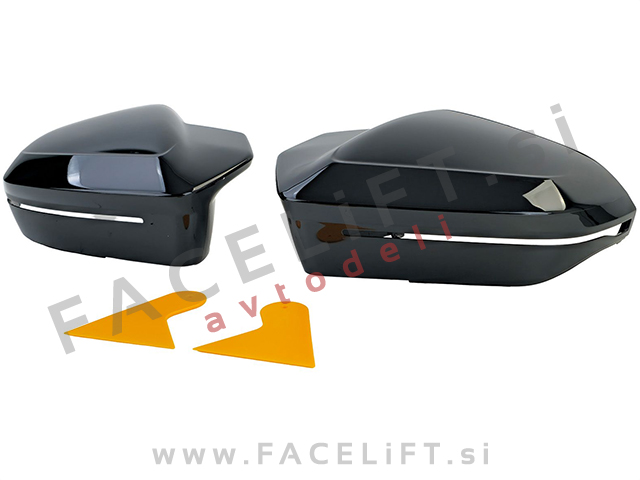 Pokrovi ogledal M izgled črni sijaj BMW 5 G60 G61 23-