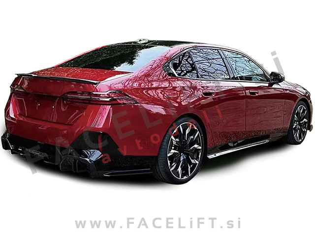 Difuzor M-Performance izgled črni sijaj BMW 5 G60 G61 M-Pack 23-