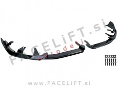 Podaljšek sprednjega odbijača črni sijaj M-Performance izgled BMW 5 G60 G61 M-Pack 23-