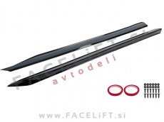 Podaljški pragov črni sijaj BMW 5 G60 G61 M-Pack 23-