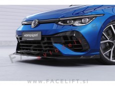 Podaljšek sprednjega odbijača črni sijaj VW Golf 8 R 20-