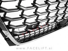 Maska črna kromirana sijaj PDC RS izgled Audi A8 D5 21- Maska črna kromirana sijaj PDC RS izgled Audi A8 D5 21-